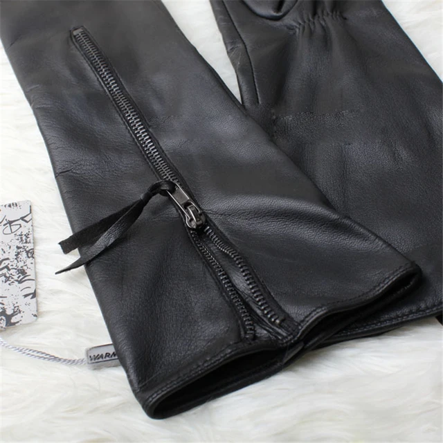 Women #8217 s Genuine Leather Gloves Female Autumn Winter Black Sheepskin Gloves Zipper Long Style Five Fingers Thin Velvet L031NQ cheap Midnight Heartbeat Adult Solid Elbow Gloves Mittens Fashion S M L XL Women s Gloves Full Finger Gloves No Touchscreen Women #8217 s Genuine Leather Gloves Female Autumn Winter Black Sheepskin Gloves Zipper Long Style Five Fingers Thin Velvet L031NQ cheap Midnight Heartbeat Adult Solid Elbow Gloves Mittens Fashion S M L XL Women s Gloves Full Finger Gloves No Touchscreen