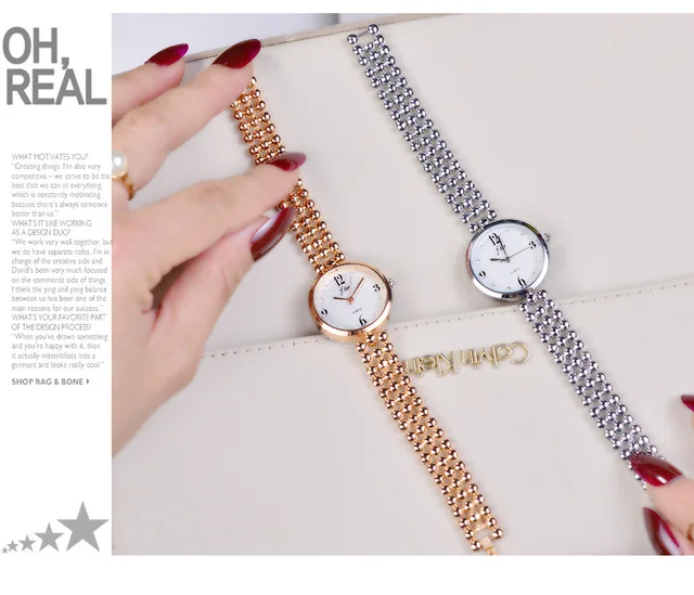 2018 New Brand Jw Quartz Watch Women Luxury Gold Silver