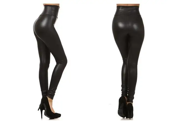 fishnet leggings CUHAKCI High Waist Pencil Pants Black Legging Sexy Trousers PU Leather Women Zipper Top Quality Casual Dropship carhartt leggings