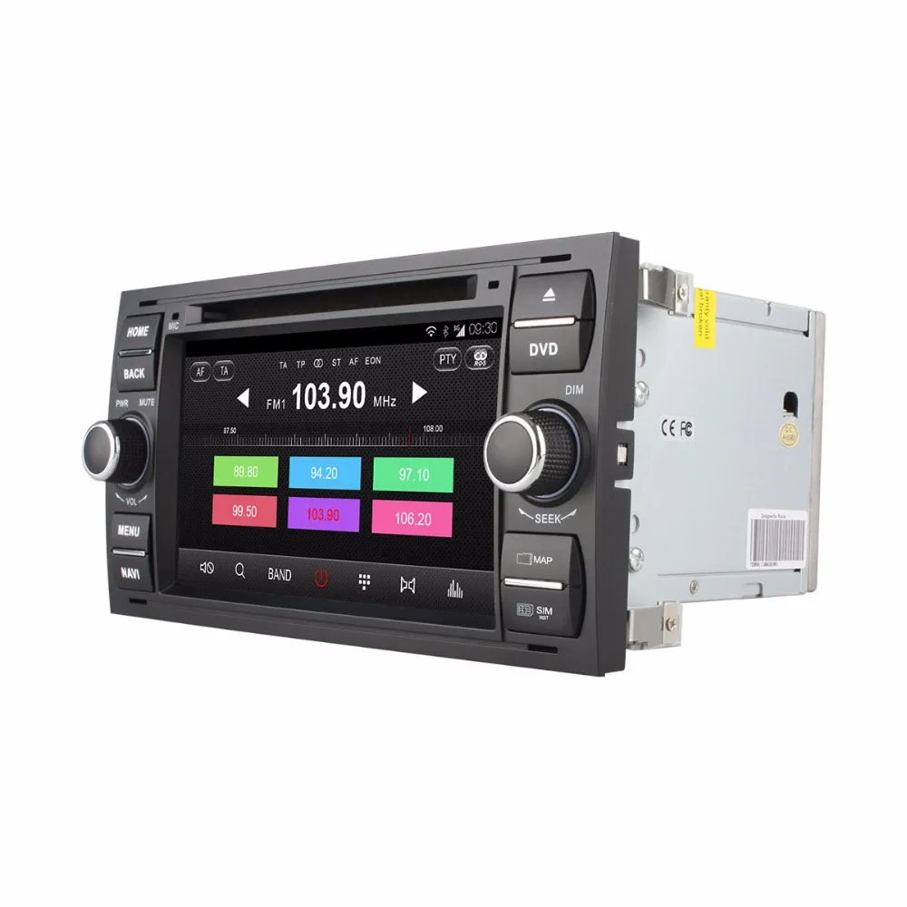 Sale Octa Core Android 6.0 Car DVD Player GPS Radio For Ford Focus 2 2004 2005 2006 2007 2008 Mondeo Transit C-Max Fiesta 2