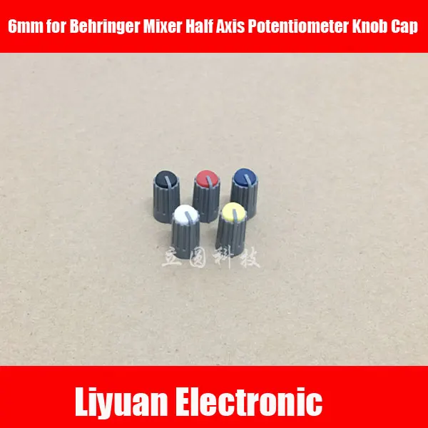 100 шт. 270 градусов для Behringer микшер полувал потенциометр крышка 6 мм красный желтый