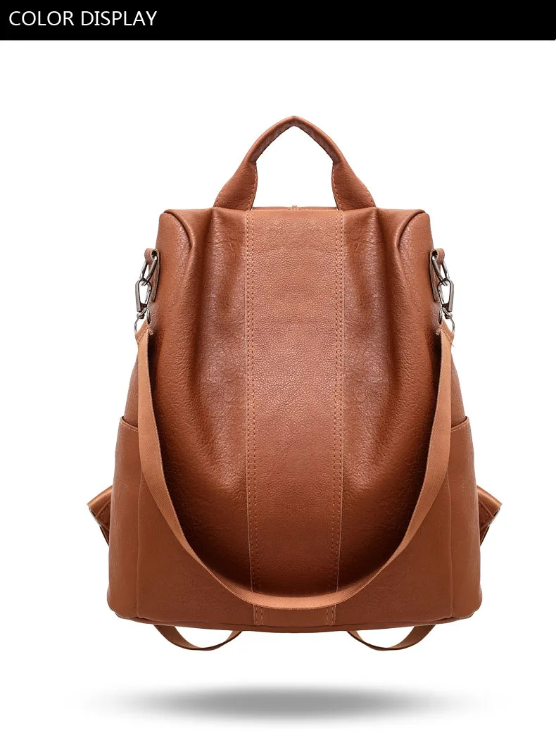 Новое поступление, винтажный женский рюкзак, противоугонная школьная сумка для девочек, ноутбук, повседневный рюкзак, высокое качество, сумка через плечо из искусственной кожи