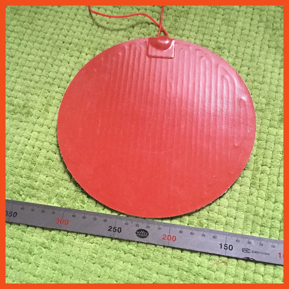 

Dia 200mm, 200W 120V Universal Round/Circular Silicone Heater,3D Printer Heater,Heated Heat bed, Engine Oil Pan Heater flexible