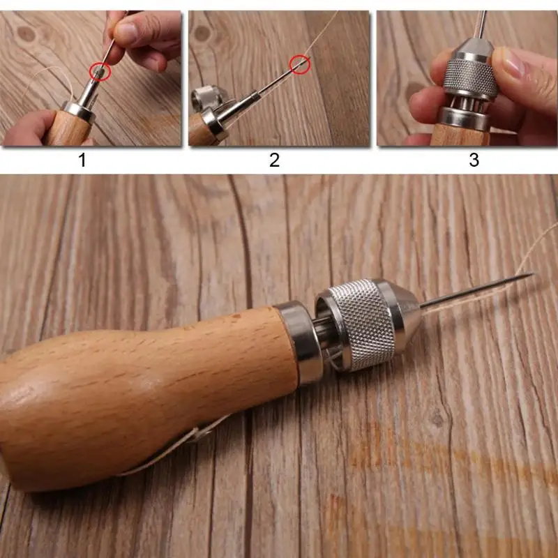 Профессиональный вязальный крючок Awl ручной инструмент для ремонта комплект крючком крючок набор кожа и тяжелые ткани ремень со строчкой полоски инструменты