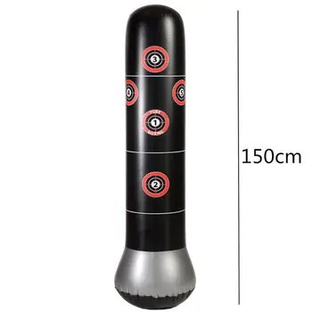 

Fitness Adult Children Inflatable Vertical Boxing Column Tumbler Inflatable Sandbag Decompression Toy Thicken 1.5 Meters High