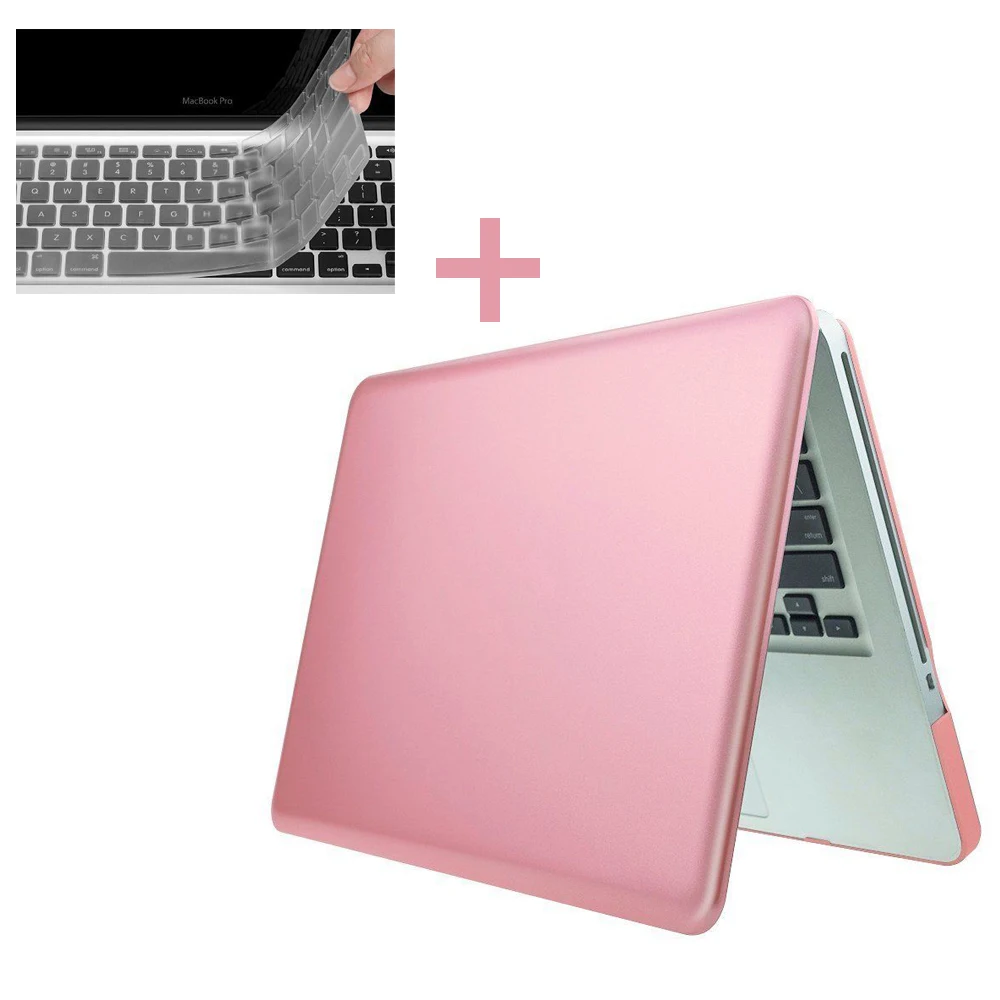 

New Rose Gold Rubberized Matte Case &Keyboard Cover Skin Laptop Cover for MacBook Air Pro Retina 11" 12" 13" inch