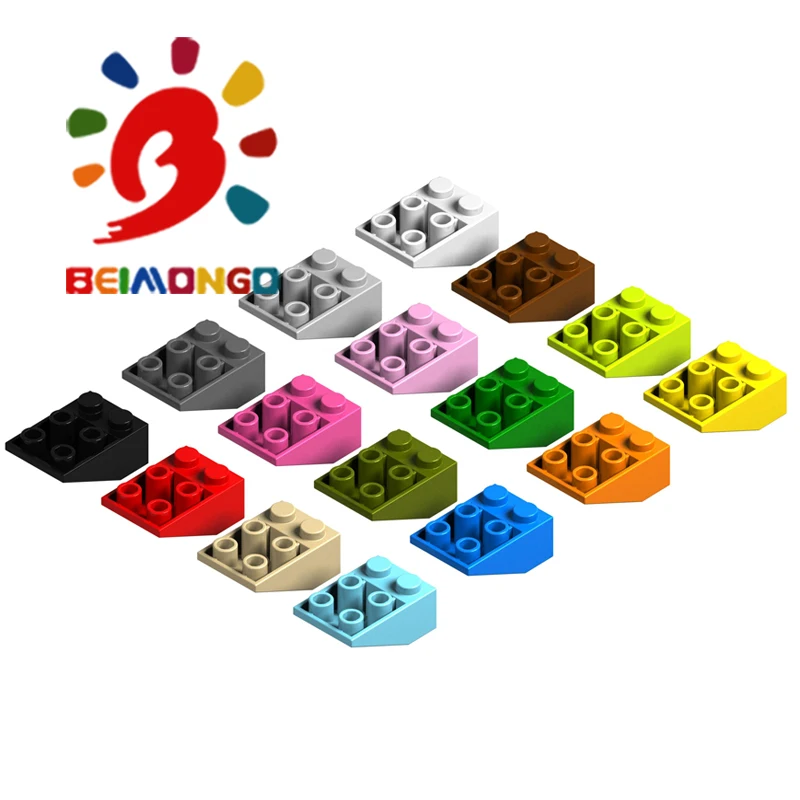 Бесплатная доставка! Строительные блоки BEIMONGO черепица на крышу 2x3/45 перевернутый