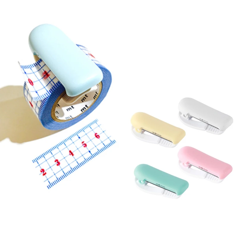 

Portable Cute Mini Tape Cutter Tape Dispenser Stainless Steel Scotch Tape Cutter Japanese Stationery School Office Supplies