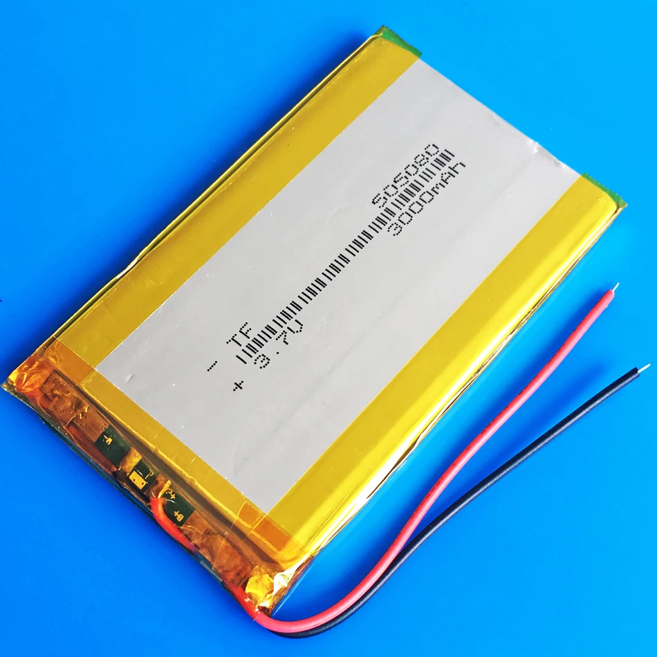 Литий полимерная аккумуляторная батарея 3 7 в 3000 мАч 505080 для GPS DVD PDA PAD power bank