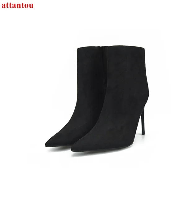 black leather dress boots women's