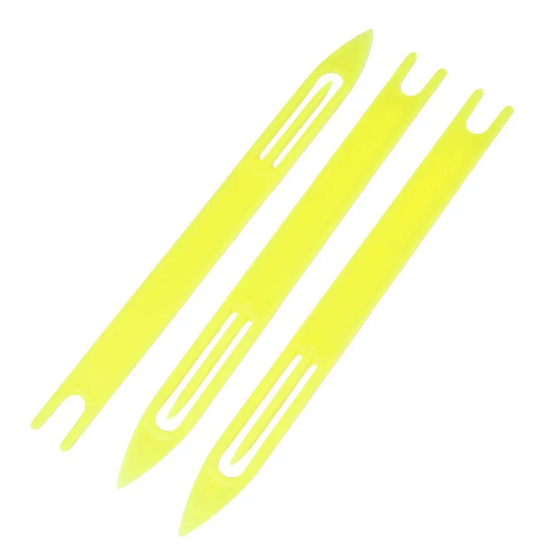 3 шт. желтый Пластик Рыболовные сети ремонт иглы челнока бобины 8
