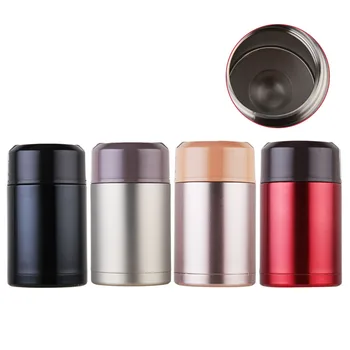

1000ML 304 Stainless steel Insulated large jar in which stews cooked Portable handle Braise pot office student family lunch box