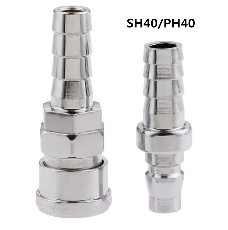 

2Pcs Pneumatic Fittings Air Line Hose Compressor Connector Quick Release Coupler Air Line Fittings for 12mm Hose Pneumatic Parts
