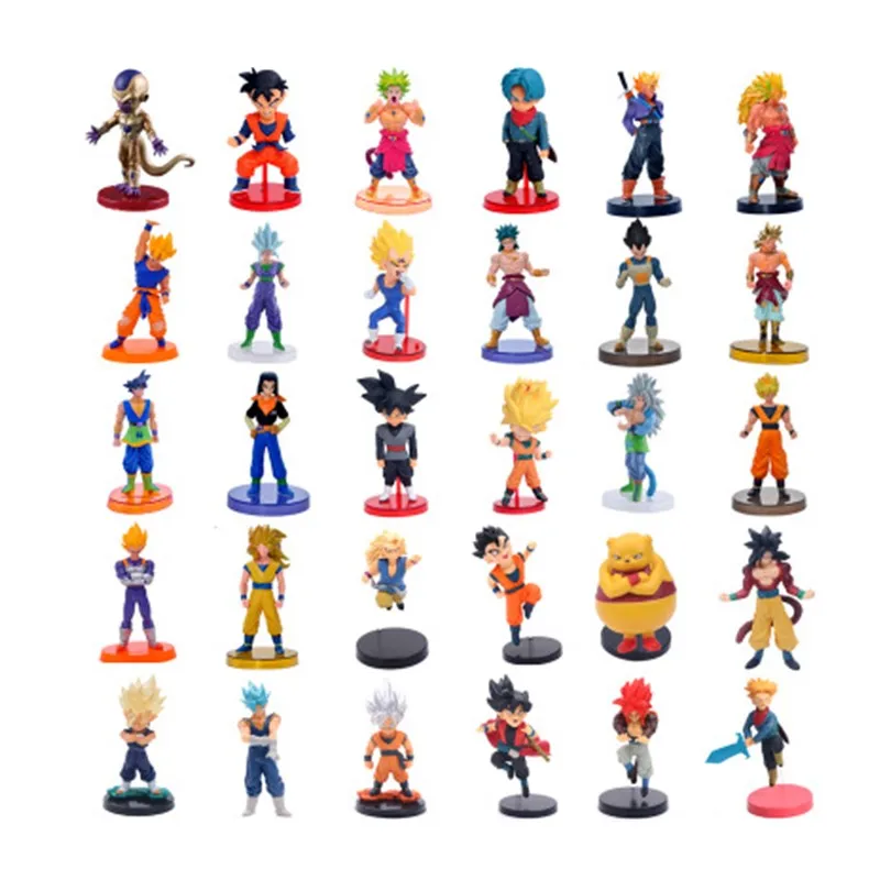 

6Pcs/set Q version Limited Edition Dragon Ball Set Send Child Gifts PVC Action Figure Collection Models Toys H76