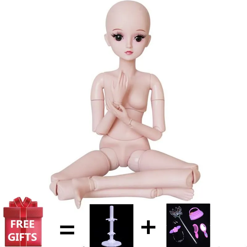 19 подвижных шарнирных кукол 60 см 1/3 BJD женская обнаженная кукла и одежда модные