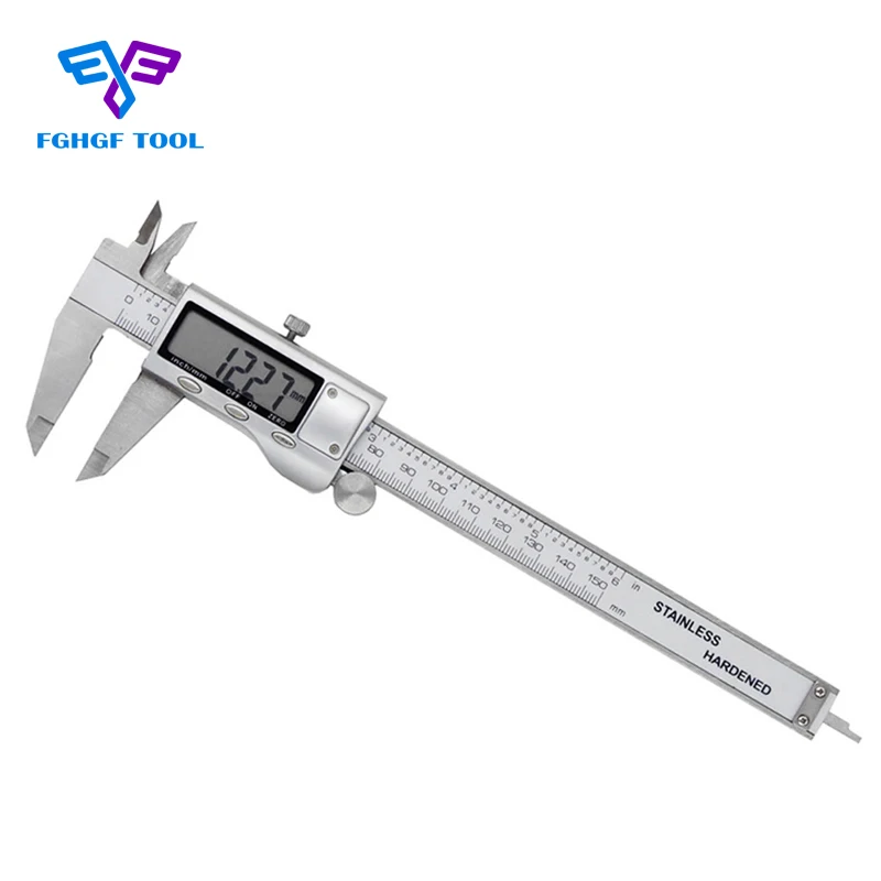 FGHGF 0 6 Inches Tool Caliper Pachymeter Stainless Steel Electronic Digital Calipers Precision Metric Conversation pachometer