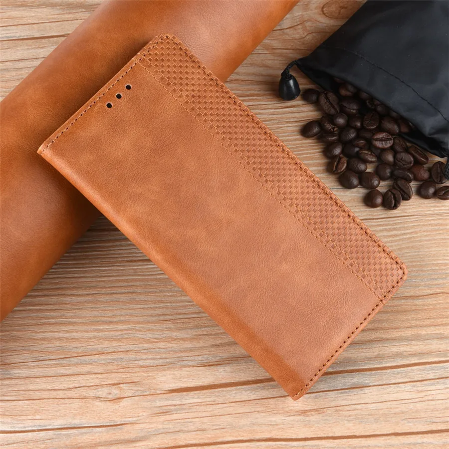 Luxury Leather Flip Card Walle Case for Samsung Galaxy A50 A70 A7 A9 A40 A30 A10 A20E A60 J4 J6 Plus Magnetic Book Cover - Цвет: Brown