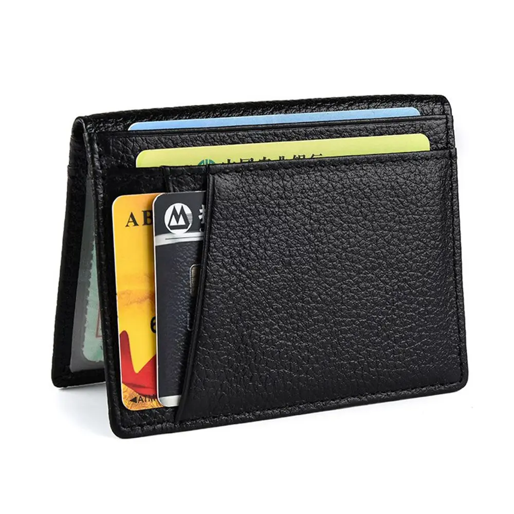 Тонкий мягкий кошелек из натуральной кожи, мини кошелек для кредитных карт, кошелек, держатели для карт, мужской кошелек, тонкая маленькая сумка для карт, держатель для кредитных карт