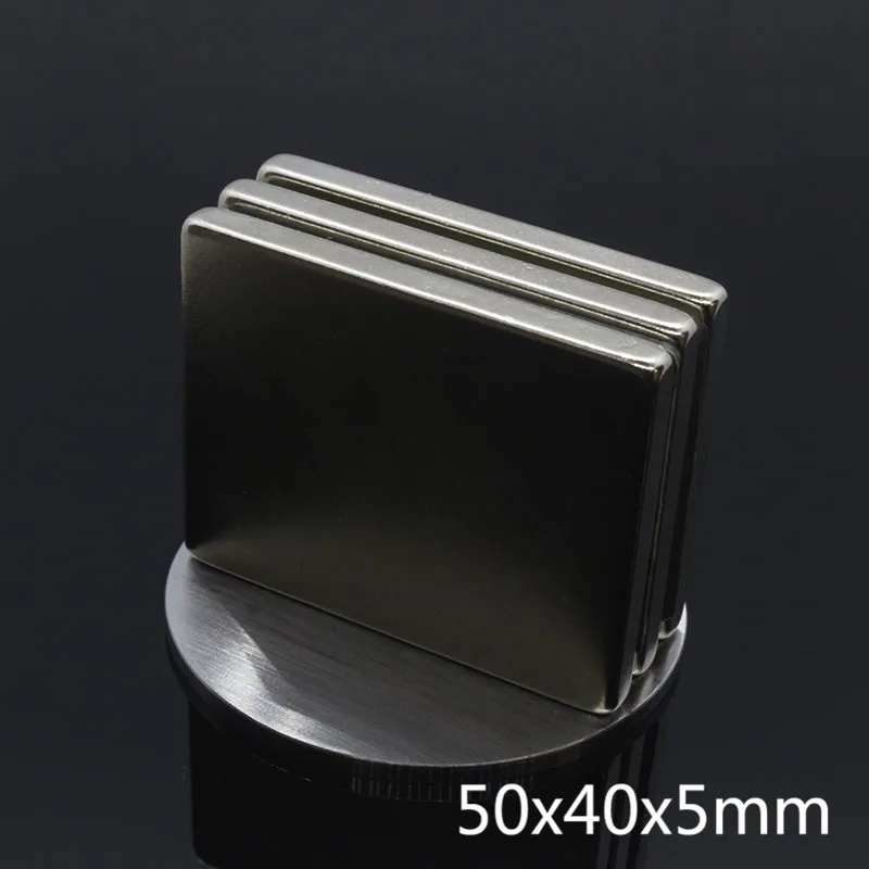 1 шт. 50x40x5 мм NdFeB магниты супер сильные кубовидные неодимовые магниты мощные редкоземельные магнитные магниты imane de neodinio