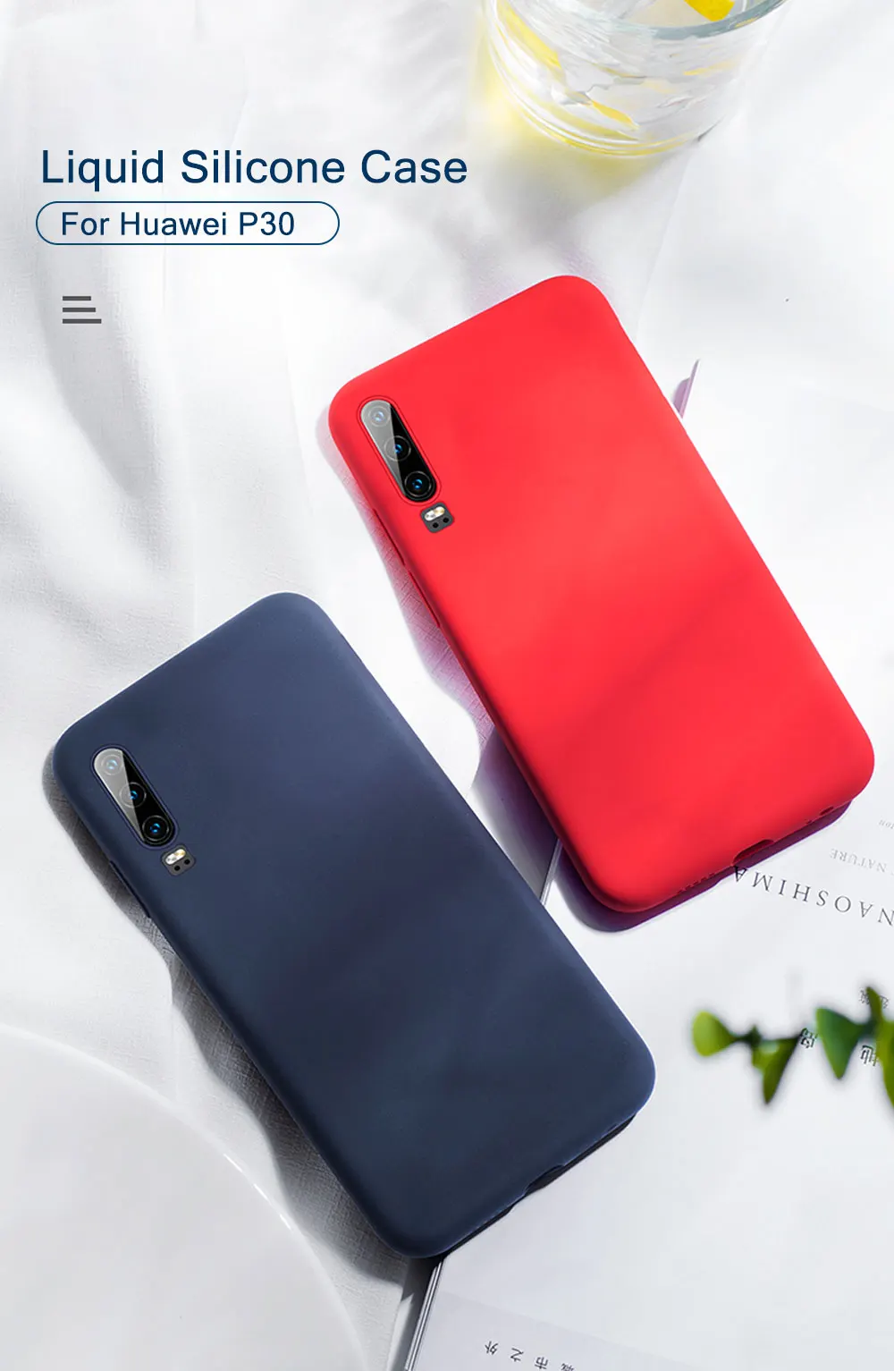 For Huawei P20 lite Case Shockproof Liquid Silicone Case For Huawei P20 L ite Lte Pro P Smart Z Case Cover