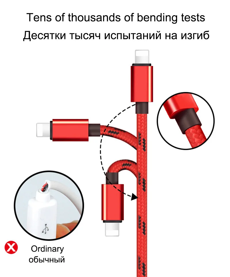 2 м 3 м данных USB зарядное устройство кабель для iPhone 11 Pro XS Max X XR Apple 7 8 Plus 5 6 S 5S 6 S SE iPad длинная Быстрая зарядка i Phone провод шнур