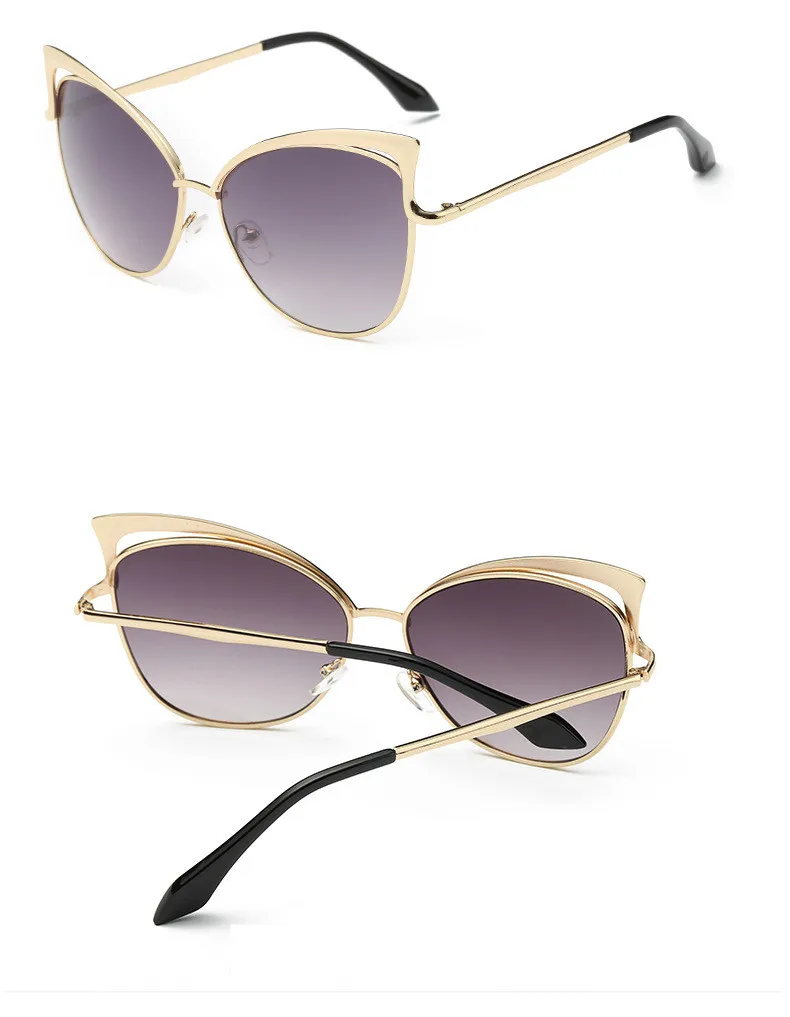 Luxury Cat Eye Sunglasses Women Brand Designer Retro Vintage Sun Glasses For Women Female Ladies Sunglass Mirror Lunettes Oculos (12)