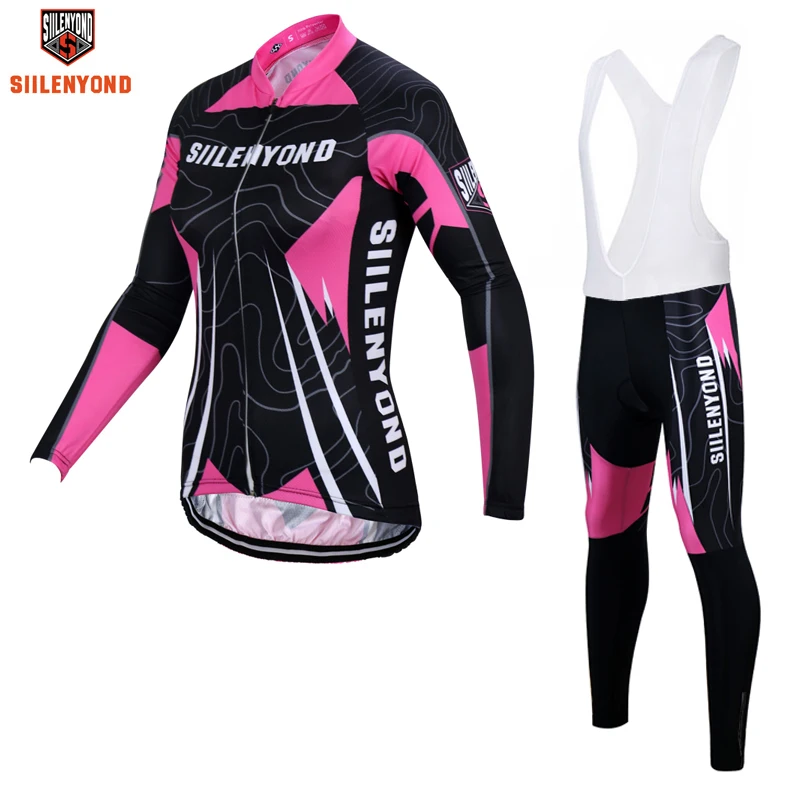 

SIILENYOND Natasha Spring Pro Women Cycling Jersey/ Pink Mountian Bicycle Wear Ropa Ciclismo Cycling Clothes Cycling Clothing