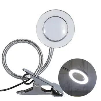 

Led Tattoo Desk Tattoo 2.5X Magnifier Light USB Lamp With Clamp Permanent Makeup Eyebrow Tattoo Nail Art Lamp Salon