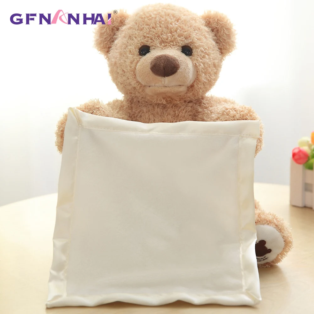 

New Style Peek A Boo Elephant Stuffed Animals & Plush Elephant Doll Play Music Elephant Educational Anti-stress Toy For Children