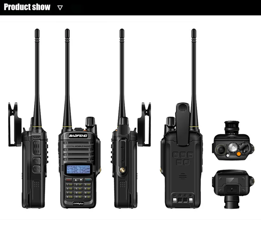2pcs UV-9R plus High power 10W upgrade version baofeng real 10W two way radio VHF UHF portable radio walkie talkie uv 9R plus