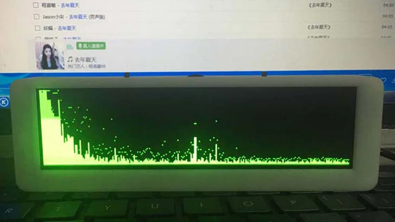 5," дюймовый OLED музыкальный анализатор спектра, Голосовое управление, автомобильный усилитель, индикатор уровня звука, VU METER w clcok temp, влажность