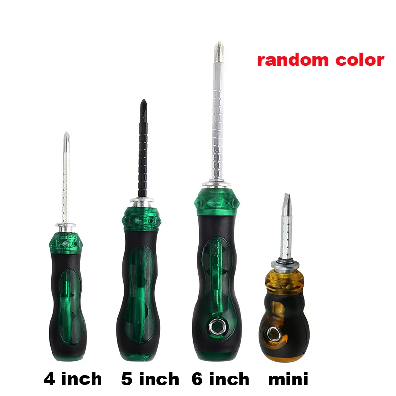Short Distance Screwdriver CR V Phillips and Slotted Screw Driver Mini