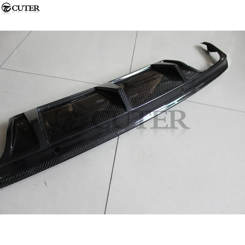 W204 C260 C300 C63 AMG стиль углеродное волокно задний бампер диффузор губа ДЛЯ Mercedes benz C180