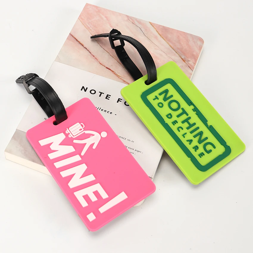 New Suitcase Luggage Tags Identifier Label ID Address Holder Environmental Protection Cover Luggage Tag Travel Accessories