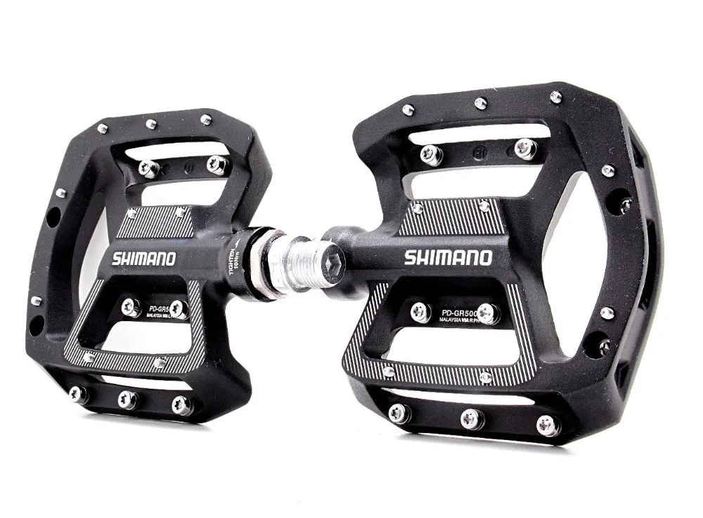 Shimano PD-GR500 MTB плоская велосипедная педаль алюминиевый/сплав горный велосипед педали дорога