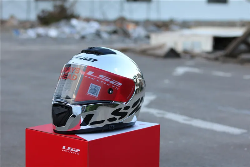 LS2 выключатель мотоциклетный шлем хромированный зеркальный двойной объектив ls2 FF390 полный шлем с противотуманной системой Pinlock