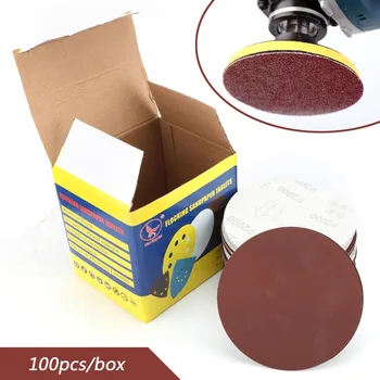 

Areyourshop Car 100PCS 6Inch DA Hook & Loop Sandpaper Sanding Discs Sand Sheet Grit 1200 - 2000 Car Auto accessories