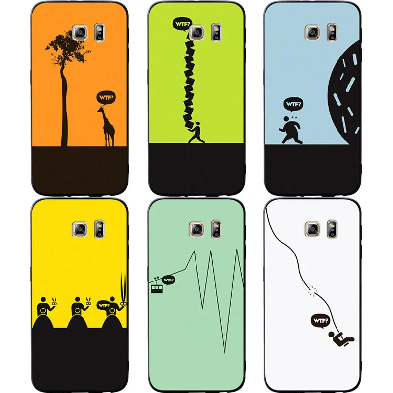 

Satire Humor Funny Phone Cases Cover For Samsung Galaxy S10 e S9 S8 S7 S6 Edge Plus Soft case