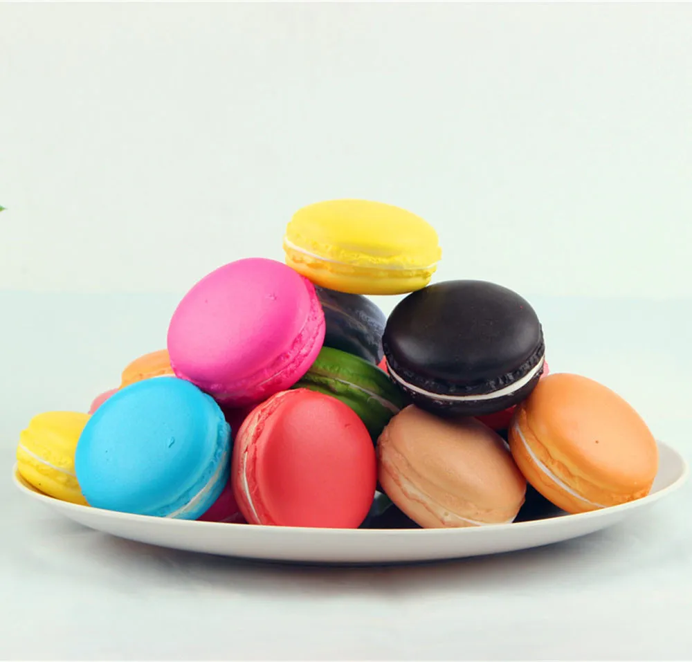 

2019 New Brand Squash Anti-stress Toy Simulation Macaron Food Squishy Super Slow Rising Kid Toy Decompression Toys