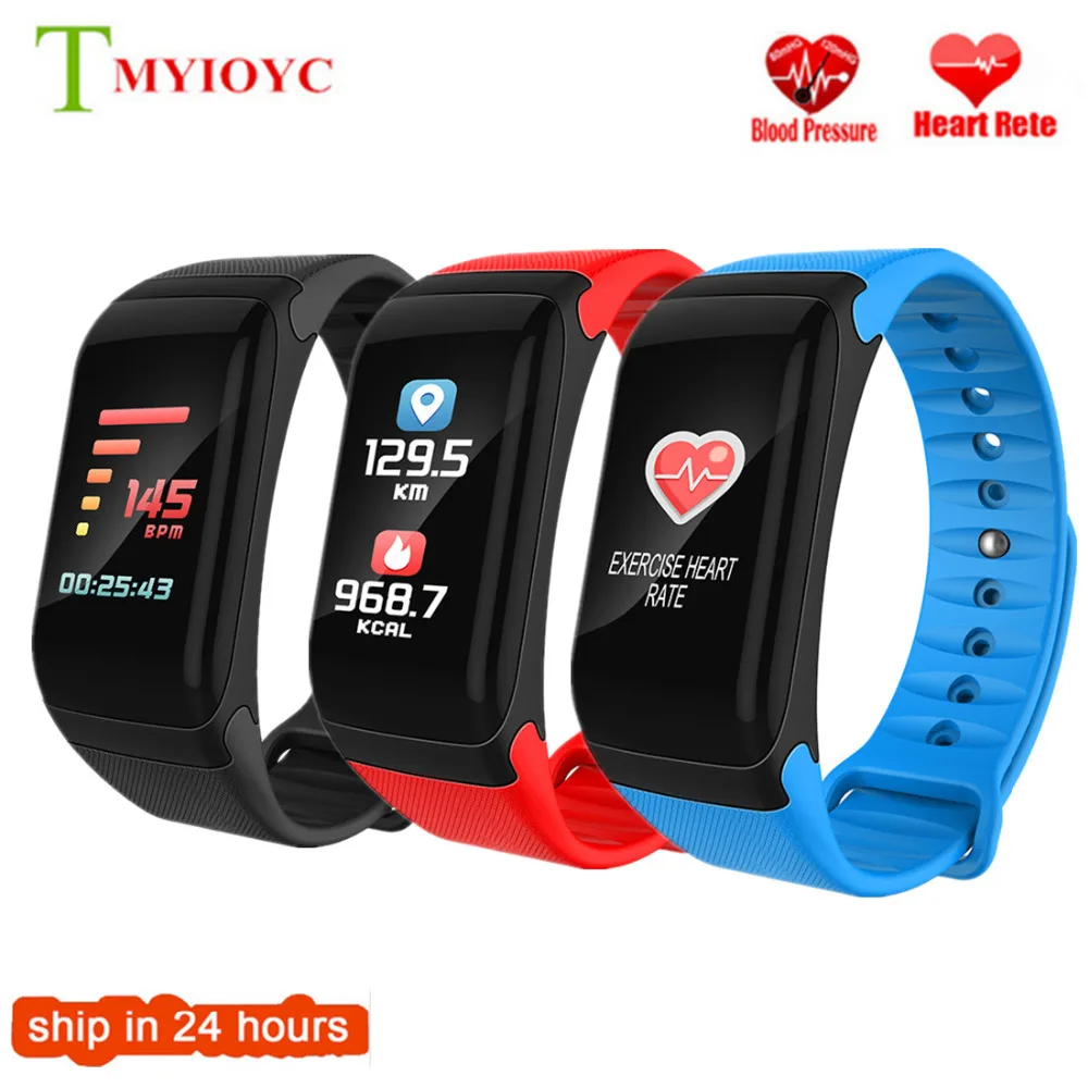

Newest F1 Plus Color Screen Sports Smart Fitless Bracelet Blood Pressure Heart Rate Monitor Smart band Fitness Tracker Wristband