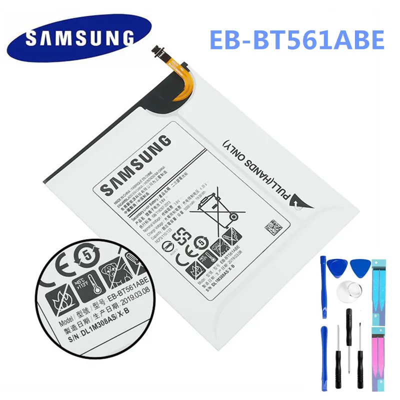 Для samsung Galaxy Tab E SM-T560 T560 T561 настоящая батарея для планшета EB-BT561ABE 5000 мАч оригинальная сменная батарея samsung