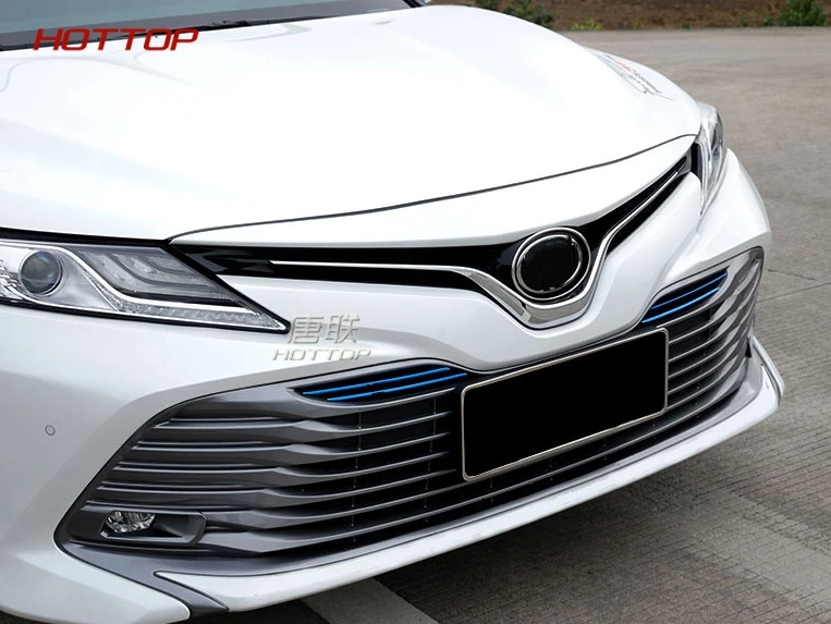 Для Toyota Camry 8th Передняя сетчатая решетка из нержавеющей стали Накладка наклейка передняя решетка литье авто часть