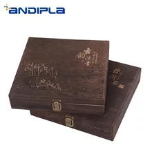 Коробка для хранения чая в виде раскладушки, коробки для пуэр, деревянный чайный шкаф, одинарные/чайные церемонии, аксессуары, держатель для торта пуэр, декоративный чехол