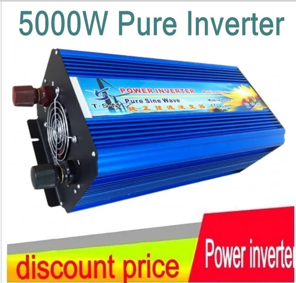 

5000W 24V/48V to 110V/220V/230V DC to AC 5000 watt Pure Sine Wave power inverter
