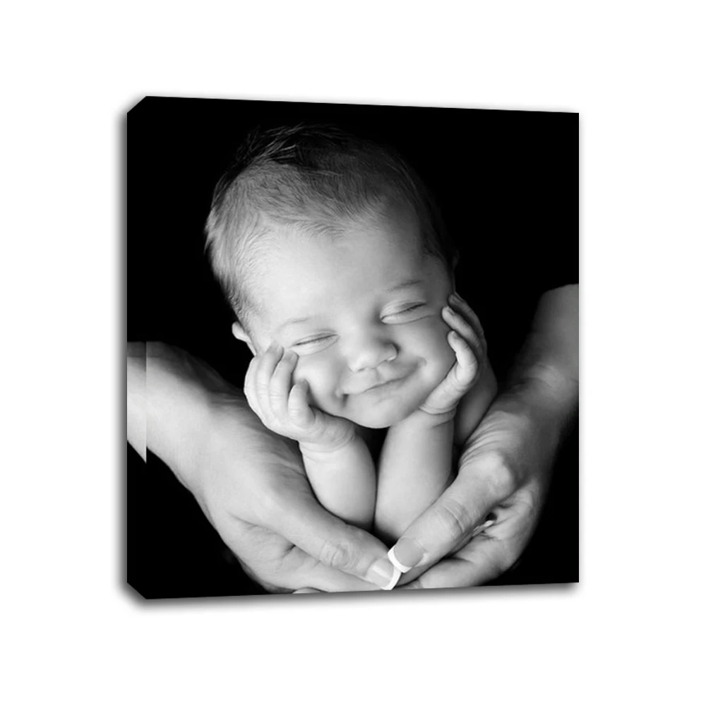 

Hot Selling Baby Girl/Boy Custom Picture on Canvas For Best Gifts Home Decoration Wall Art