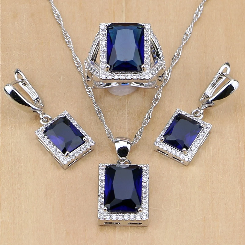circonita púrpura o azul Plata 925 colgantes, diamante en mano,