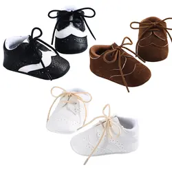 Новый Малыш ПУ Обувь кожаная для девочек Дети Обувь для девочек Обувь для мальчиков теплые Prewalker против скольжения Мягкая подошва Обувь для