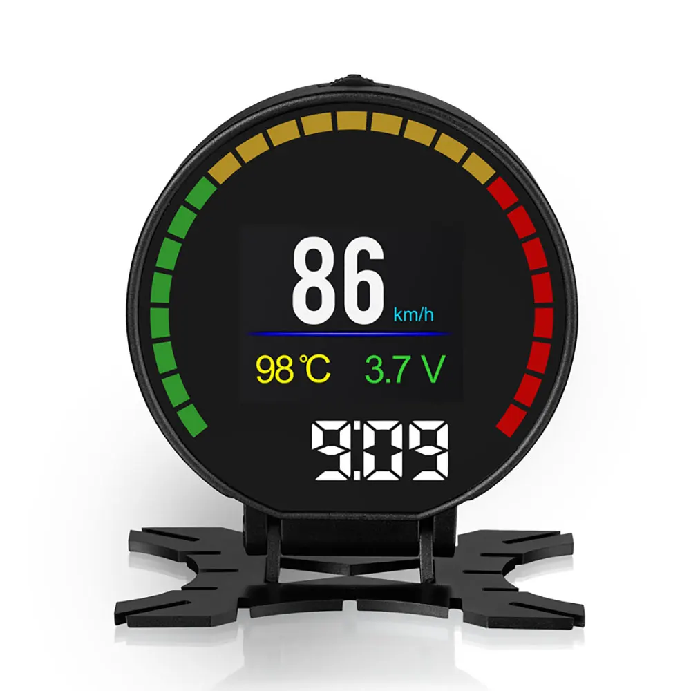 

2.84 inch TFT LCD Multi Color Display OBD smart digital meter with accelerating competitive mode &Brake performance test