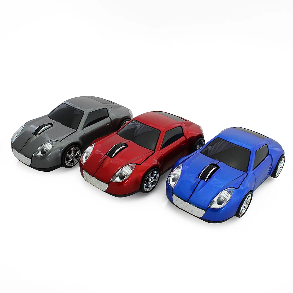 Wireless Mouse Mini Car Shaped USB Optical Mause 2.4Ghz 1600DPI Computer Gaming Car Mice With USB Receiver For PC Laptop Desktop