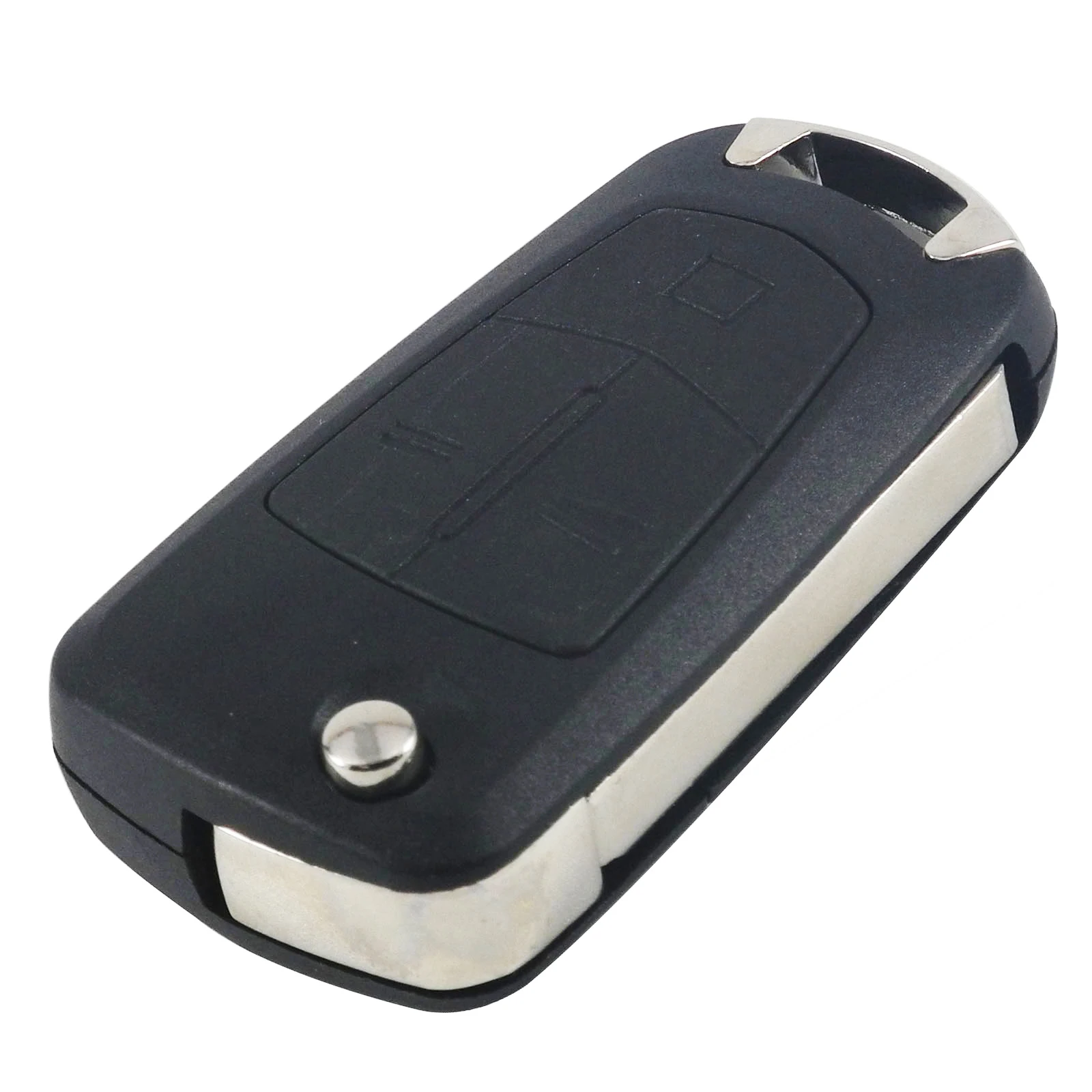 Jingyuqin 2/3 Butoons Uncut Складной флип-чехол для дистанционного ключа в виде ракушки Fob для Vauxhall/Opel/Astra H/Corsa D/Vectra C/Zafira - Количество кнопок: 3 Кнопки